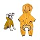 Cozlly wasserdichte Hunderegenmäntel, Verstellbarer Kordelzug welpen-Regenmantel Hund, Regenmantel für Kleiner Hunde, Regenmantel Hund Wasserdichtl mit sicheren reflektierenden Streifen (XL)
