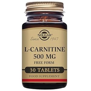 Solgar 500 mg L-Carnitine Tablets – Pack of 30 – Metabolism Support – Helps Transport Fatty Acids – Vegan, Gluten Free and Kosher