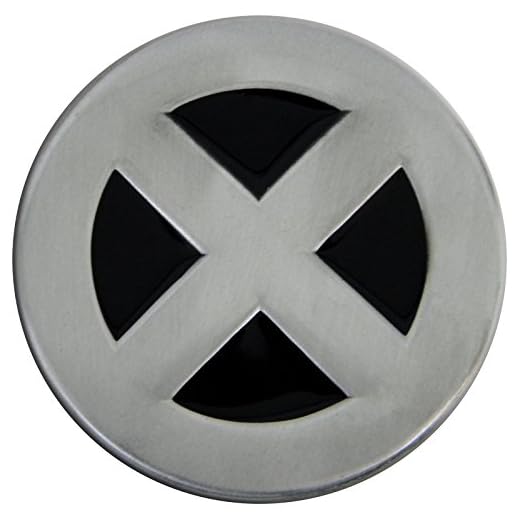 Fun Buckles Unisex-Adult's X-Man Die Cast Pewter Finish Enameled Belt Buckle