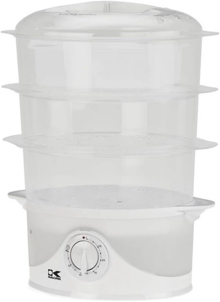 Kalorik 3 Tier Food Steamer, White Amazon.ca Home