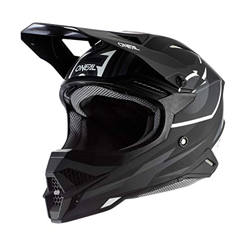 Oneal 3SRS Helmet Riff 2.0 Black/Gray L (59/60 cm) Casco Moto MX-Motocross,...