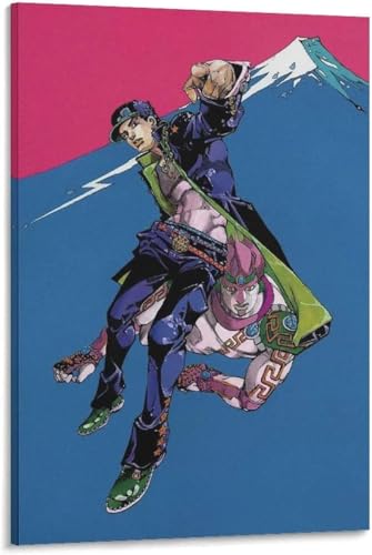 ジョジョの奇妙な冒険 ポスターアートパネル 壁の絵 壁掛け おしゃれ インテリア アートポスター 部屋飾り アートフレーム 装飾画 モダン キャンバス絵画 ソファの背景絵画 30×45cm(木製フレームなし)