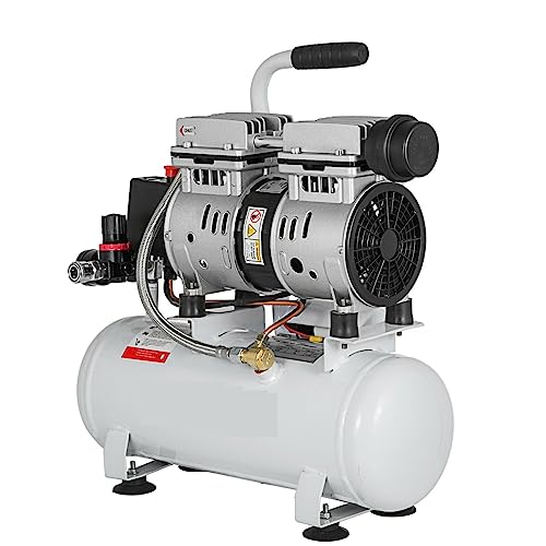 Compresor de aire sin aceite Moracle Silent de 550 W, 2 galones, tanque de 9 litros, compresor de aire silencioso con Motor de cobre puro herramientas eléctricas