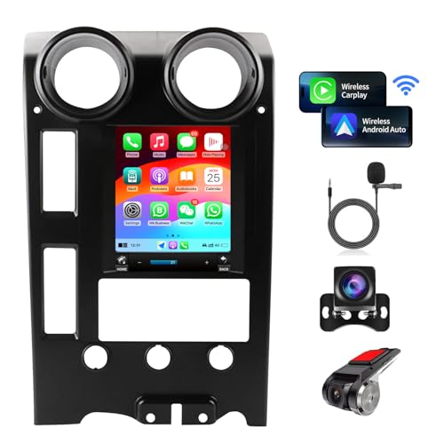Car Radio Stereo for Hummer H2 2002-2007 Replacement Carplay Android Auto 9.7 Inch Touch Screen Upgrade Android 12 GPS Navigation Head Unit Bluetooth WiFi HDMI Output
