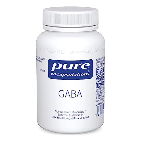 PURE ENCAPSULATIONS GABA, Ácido Gamma-Aminobutírico, Presente en el Sistema Nervioso, 60 Cápsulas Vegetales