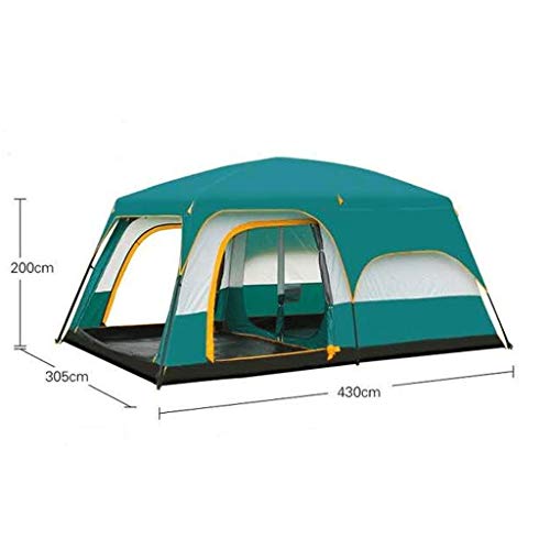 Carpa inflable exterior para camping 10 personas dos habitaciones miniatura 2