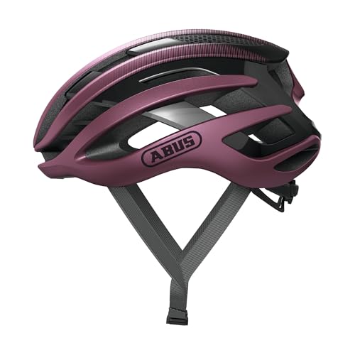 ABUS Casco de ciclismo de carretera AirBreaker, Casco de ciclismo de alta gama para ciclismo profesional, para adolescentes y adultos, Casco para hombre y mujer, Iced Berry, talla M