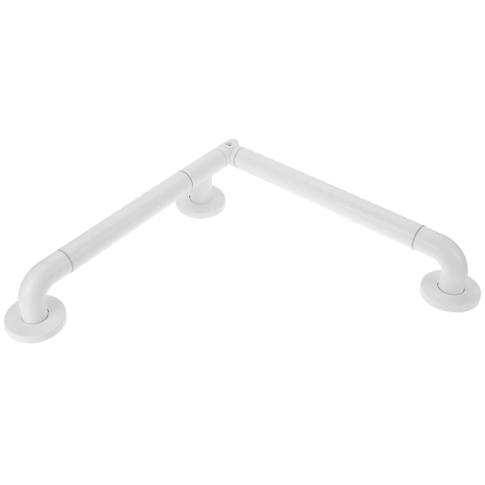 BETOOKY Asidero de Baño Asas Antideslizantes y Pasamanos de Seguridad de Acero Inoxidable, Mango Giratorio Multifunción para Inodoro y Ducha en Baños Blancos