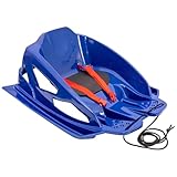 SportsStuff Plastic Toddler Sled with Seat Belt – Safe, Lightweight Baby Snow Sled