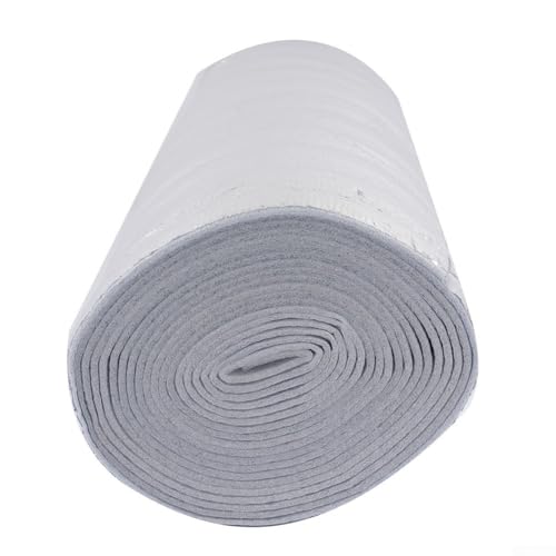 Radiator Reflective Insulation Film 3mm Thick Aluminum Foil with PET Layer for Energy Saving Heat Reflector Panel, Compatible with Wall Heating Systems, 10m x 0.5m(M 50cm)(5m)