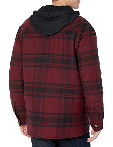 Image of Dickies Men's Relaxed Fit Icon Hooded Quilted Shirt Jacket