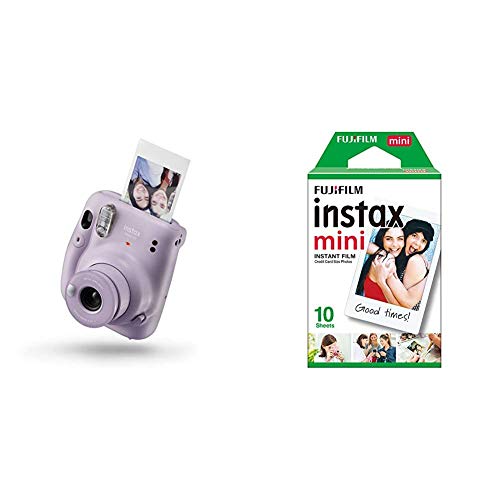 instax Mini 11 丁香紫 + 胶片 Mini Instax - 86 x 54 毫米 - 单包 10 胶片