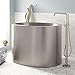 Signature Hardware 473913 Raksha 48" Stainless Steel Soaking Freestanding Tub with Integrated Drain and Overflow