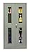 Hallowell 425S24SVA-HG Series 400 Commercial KD Storage Cabinet, Safety View Door, Stationary, Assembled, 48" Width x 24" Depth x 72" Height, Hallowell Gray