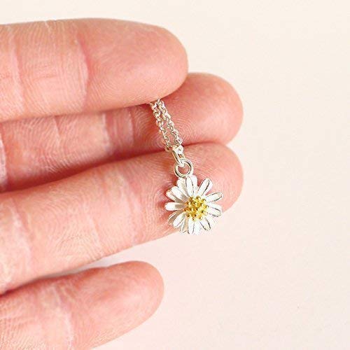 My Tribe Daisy Sterling Silver Necklace 18'' Length
