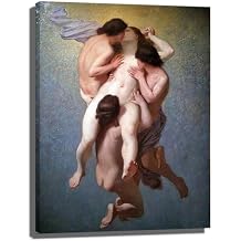 Octave Tassaert - La Femme Damnee Print Poster Vintage Posters Canvas Wall Art Artwork Picture for Office Home Wall Decor Cuadros 1-Unframed,16inx22in