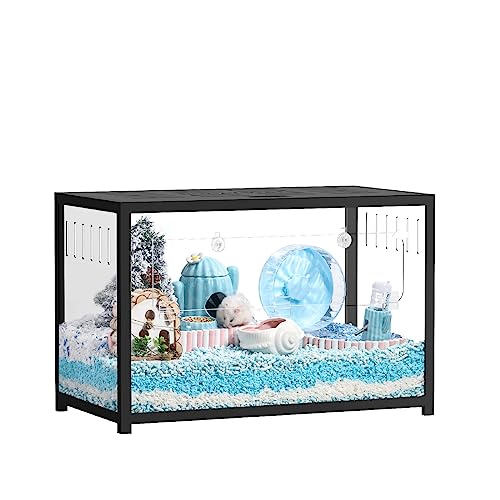 Image of BUCATSTATE Hamster Cage 2.0, Large Hamster Enclosure (31in, Black)