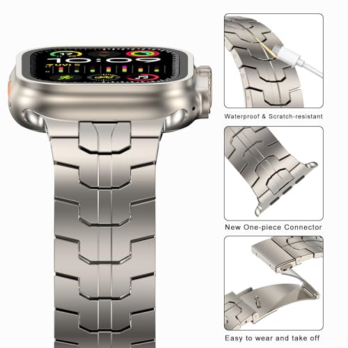 Image of MioHHR Stainless Steel Bands for Apple Watch 49 /46 /45 /44 /42mm(Series 3 /2 /1)