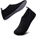 SIMARI Anti Slip Water Shoes for Women Men Summer Outdoor Beach Swim Surf Pool SWS002 193-2 Stripe Black 8.5-9.5