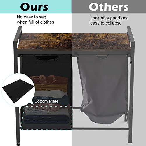 Whoonba MCM-LH-BLK-3 Large Laundry Hamper Sorter thumb #4