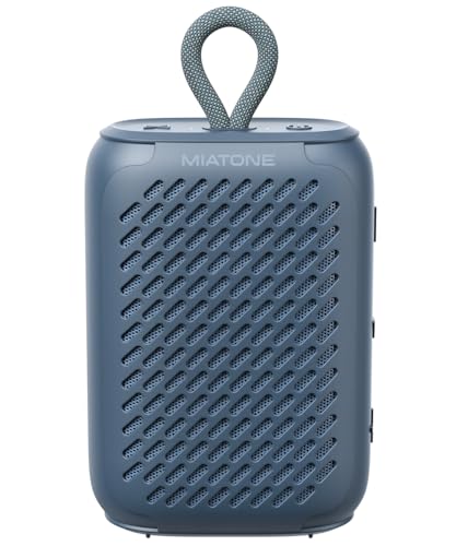 MIATONE GoSound bluetooth 5.4 スピーカー【10W出力 / パッシブラジエーター搭載/ワイヤレスステレオ対応/ポータブル 軽量（216g）/ 最大12時間再生 / IPX6防水規格 / PC スマホ 接続対応/お風呂/アウトドア/USB C充電】