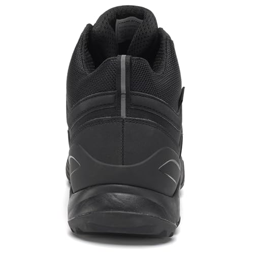 Men's Mid Waterproof Hiking Boots Lightweight Approach Trekking Comfortable Backpacking Non Slip Work Shoes Outdoor Camping Travel Cross Trainer Sneakers3