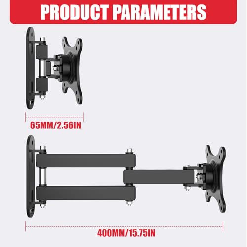 Supports muraux rotatifs pour téléviseurs avec bras extensible robuste - 6