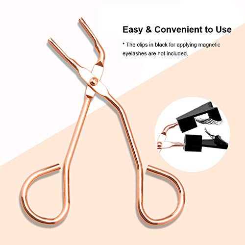 Andoer Ferramenta aplicadora de extensão de cílios postiços em aço inoxidável Ferramenta de aplicaçã