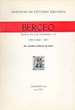  BERCEO. Índice de los números 1 al 18. Años 1946-1971.