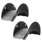 GARTOL Schlauchaufhänger aus Hartstahl, 2Stück Wandhalterung (Gartenschlauchhalter, Autoschlauch und Kordelaufhänger, Verstrebung, Gartenschlauchregal mit Schrauben und Dehnbolzen