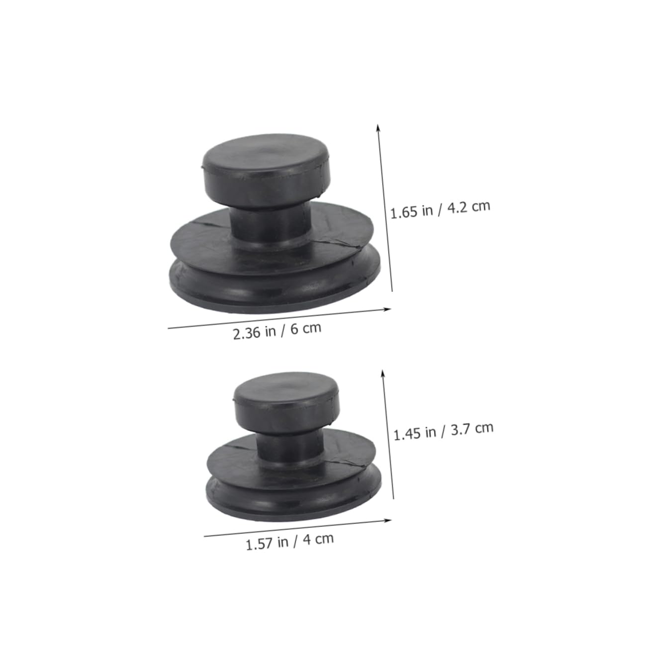 Accesorios de Ventosa para Cuencos, Mango de Succión Doble Tamaño, 2 Piezas para Terapia de Sonido y Uso en Rituales Budistas