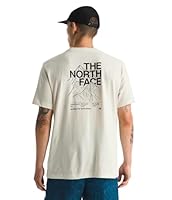 The North Face Men's Evolution Half Dome MTN Short Sleeve Tee—Graphic Short Sleeve Tee, White Dune, US Medium