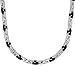 Produktbild s.Oliver 2026008 Halskette für Herren, 48 + 2,5 cm, Schwarz, Lieferung in Schmuck-Geschenkbox