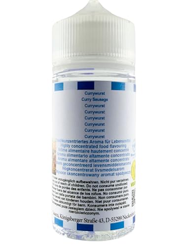 Currywurst arôme concentré Sasami 100 ml pour e-liquide diy vegan - 5