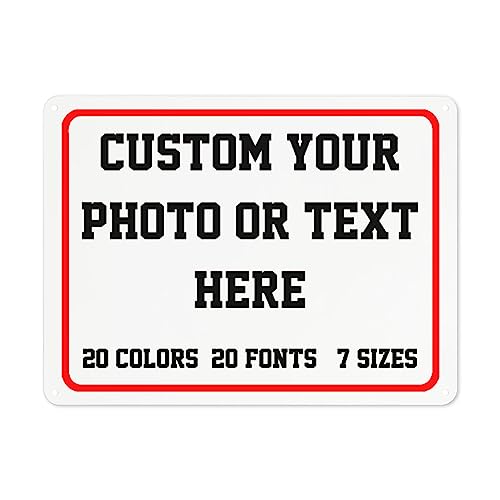 Custom Metal Sign, Personalized Aluminum Sign for Office, Business, Workplace, office, Home, Airbnb, Delivery Signs, 16x12inch