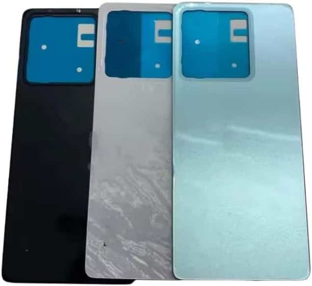 YOOOKOOO Compatible Rear Back Cover for Xiaomi Redmi Note 13 – Battery Door Housing Replacement Part (White with Lens)