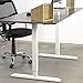 VIVO Electric Stand Up Desk Frame Workstation with Memory Touch Pad, Single Motor Ergonomic Standing Height Adjustable Base, White, DESK-V102EW
