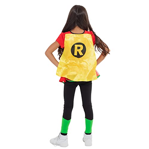 Disfraz DC Comics Robin para Niñas 3 Piezas miniatura 3