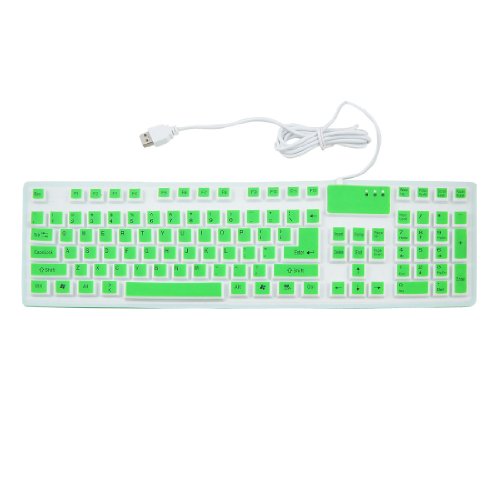 Ruilogod Green 106�L�[ ���[���A�b�v�\�t�g�V���R���܂肽���ݎ��t���L�V�u��USB�L�[�{�[�h PC�m�[�g�p�\�R���p(id:14 f1a 57 5e2 bec