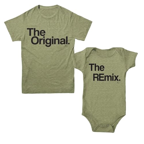Daddy and Me, Girl Dad Matching, Olive Shirt, Matching Father and Baby Outfit, Family Graphic Tees, The Original Shirt