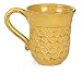 Boston International Embossed Ceramic Coffee Mug/Cup, 13-Ounces, Honeycomb