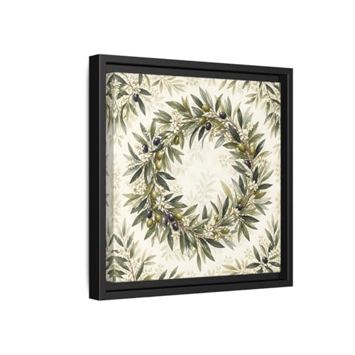 Déco murale compacte olive leaves pour habiller un petit mur