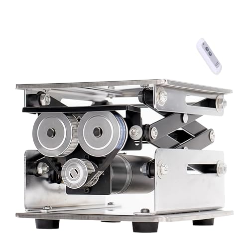 Plataforma de elevación eléctrica de acero inoxidable para laboratorio, control remoto, capacidad de 10 kg, elevación rápida de los años 60, baja vibración y ruido, ideal para escuelas e instalaciones