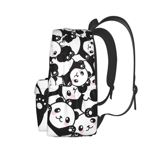Cute Panda Backpack Large Laptop Backpack Lightweight Backpack Casual Daypack School Bag for Kids teen Boy Girl3