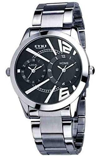 Men Watch Quartz Stainless Steel -Black color-ek102