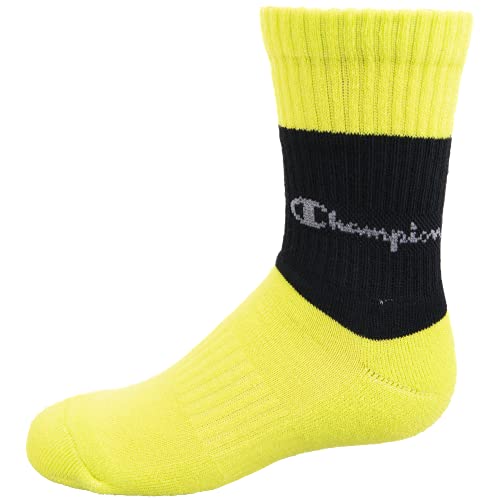 Image of Champion Kids' Kids' 6-pack Crew Socks With Color and Size Options