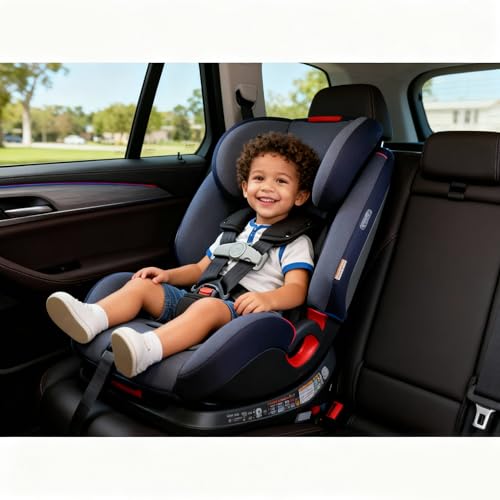 Tumkew Anti Escape Car Seat Buckle Guard & Chest Harness Clip Lock - Child Safety Buckle Lock for Kids, Toddler, Stroller and Car Seat Belt (Style A, Black 1 Pack)