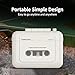 TOMASHI Cassette Player, Portable Stereo Playback, Supports External Mic and Earphone Port