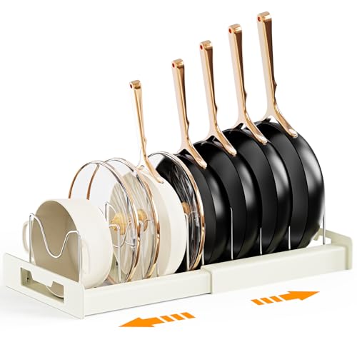 Dayacoco Pots and Pans Organizer Under Cabinet - Pot Lid...