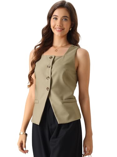 Gilet de bureau Allegra K idéal pour vos réunions et l'afterwork chic